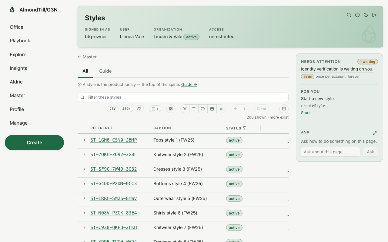 Styles — /styles