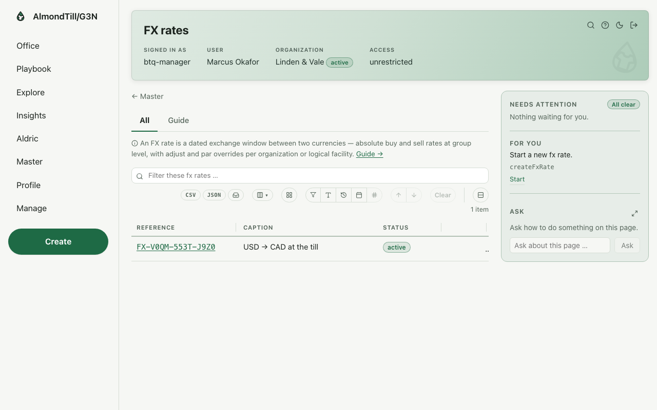 FX rates — /fx-rates