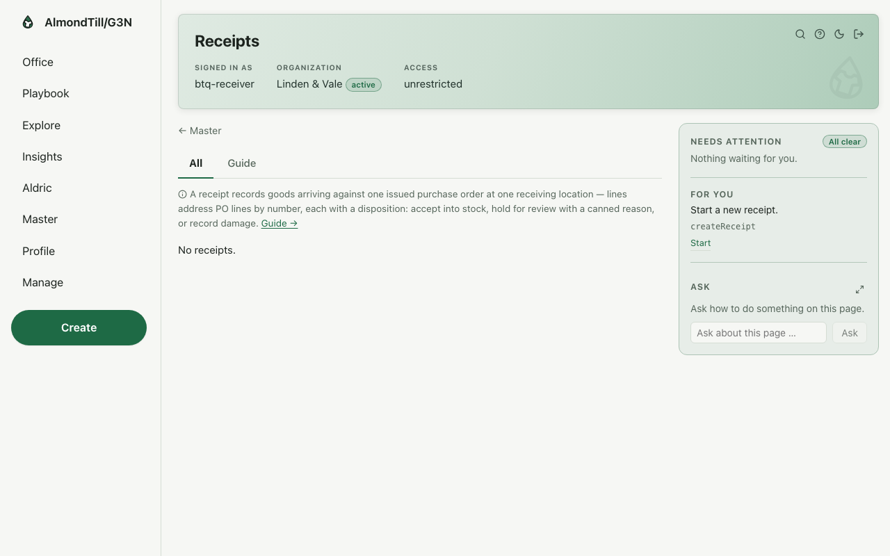 Receipts — /receipts